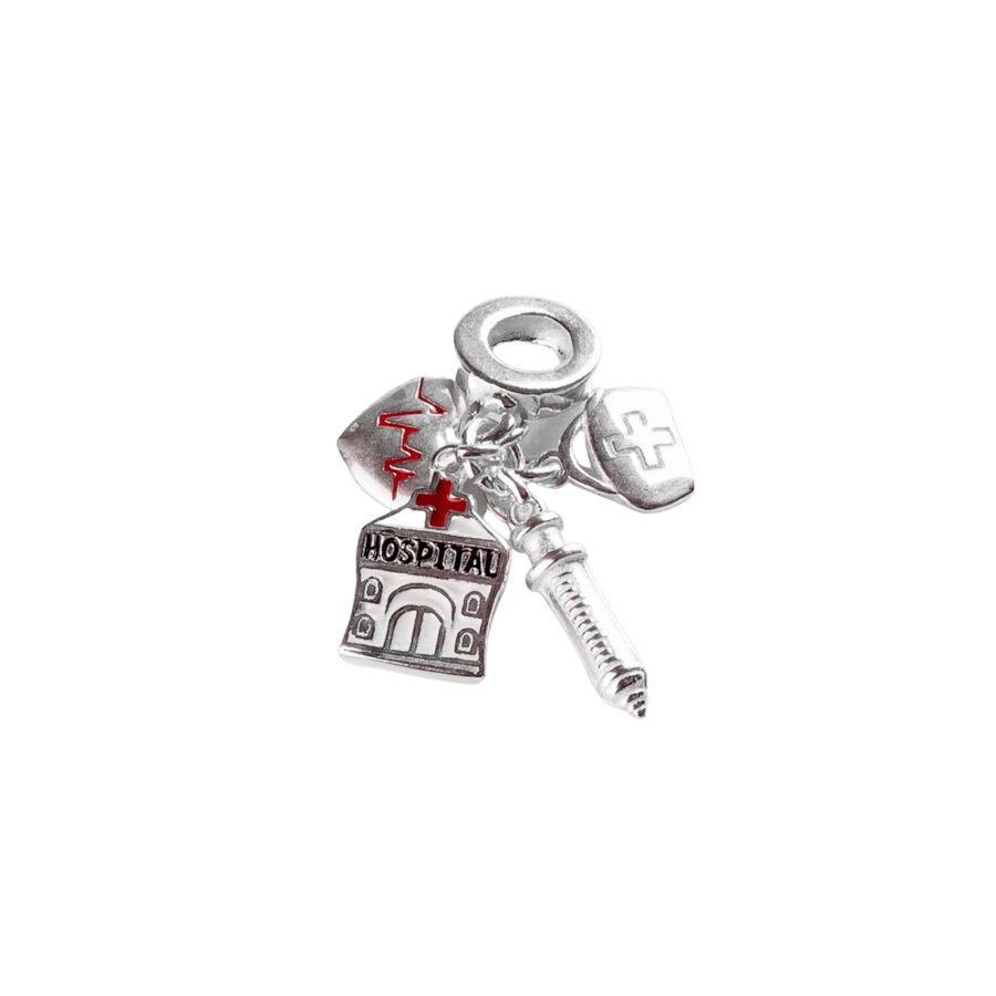 DIJE DE PLATA 925 PROFESION MEDICO/A - D933R