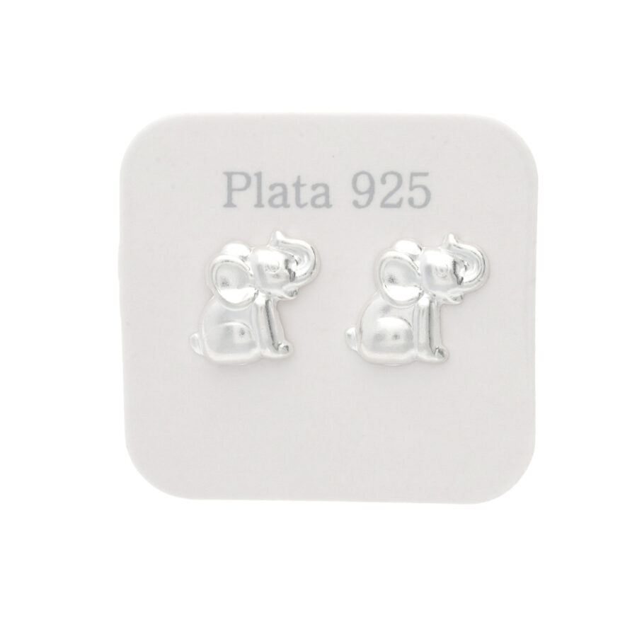 AROS DE PLATA 925 CON ELEFANTE SENTADO - AR0101