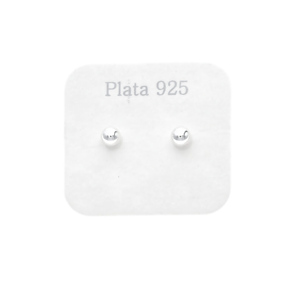 AROS DE PLATA 925 PERLA PLATEADA - AR5007