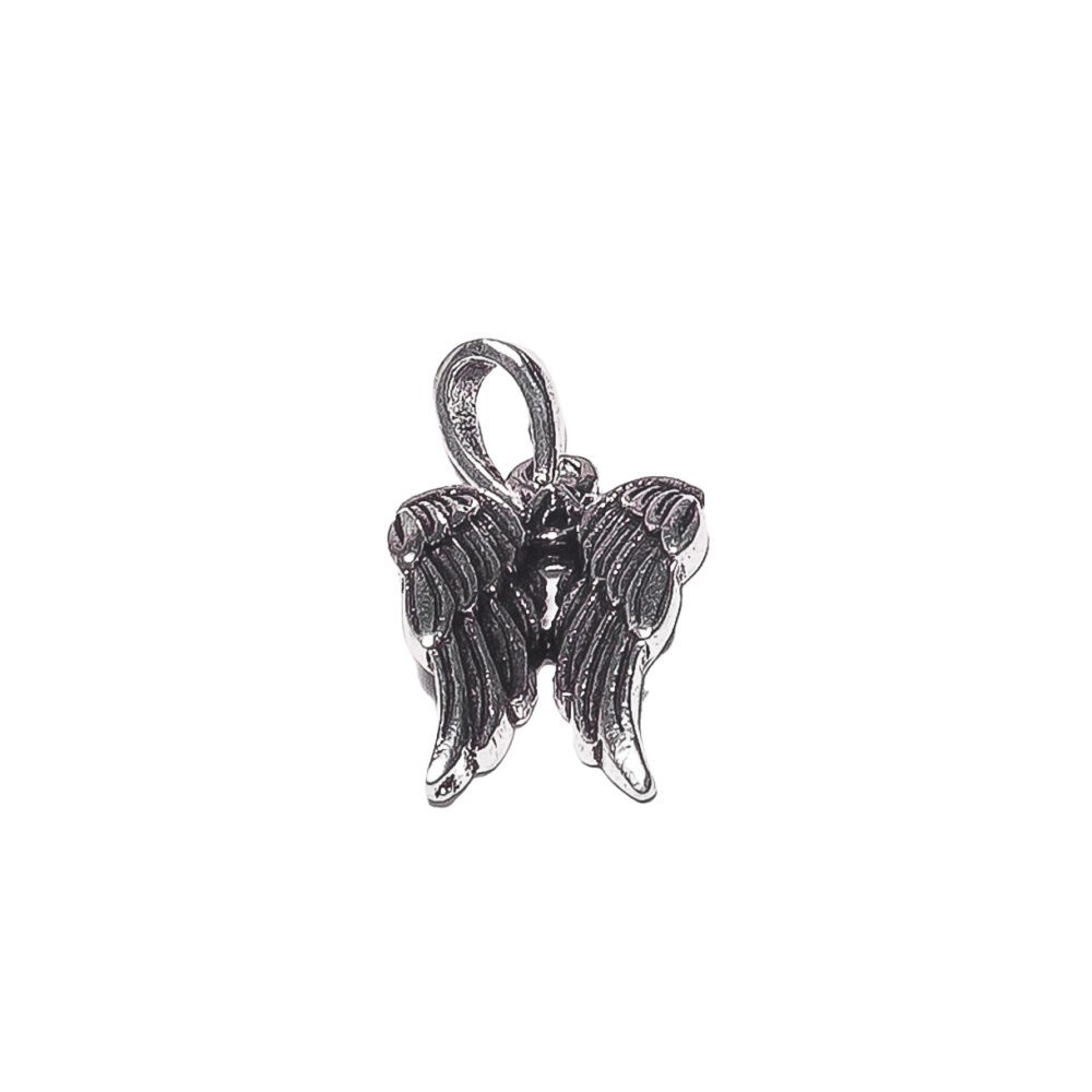 DIJE DE PLATA 925 CON DOS ALAS EMPAVONADAS - D104