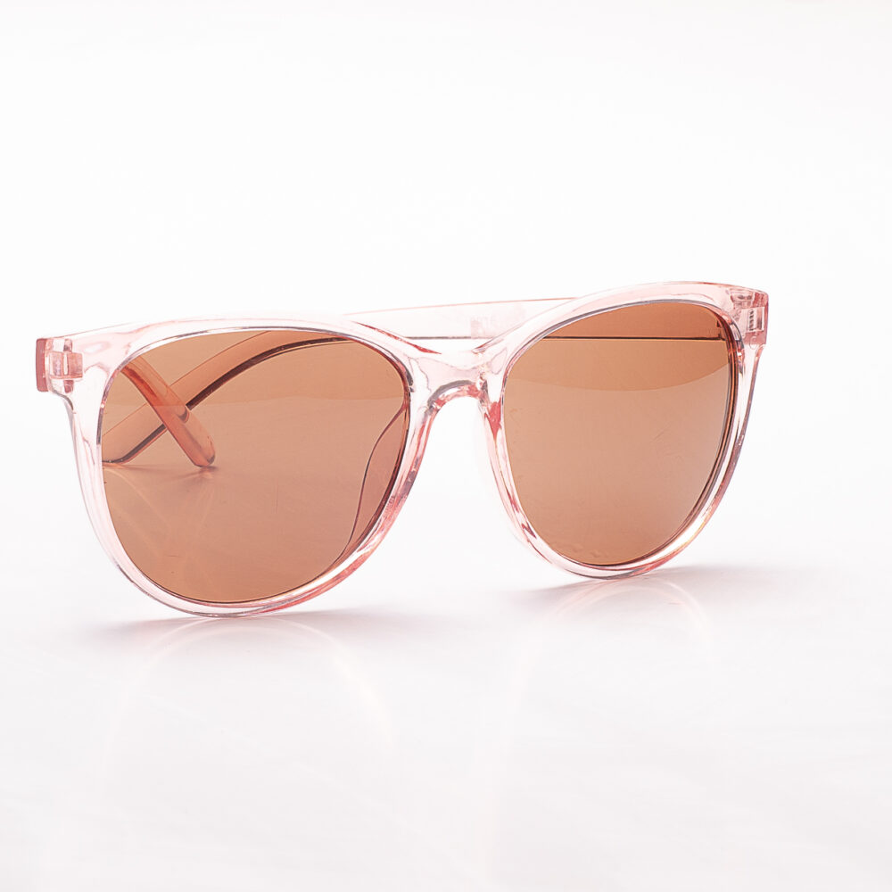 LENTES DE MODA MARRON CON MARCO ROSA TRANSPARENTE - LE1005 - Imagen 2