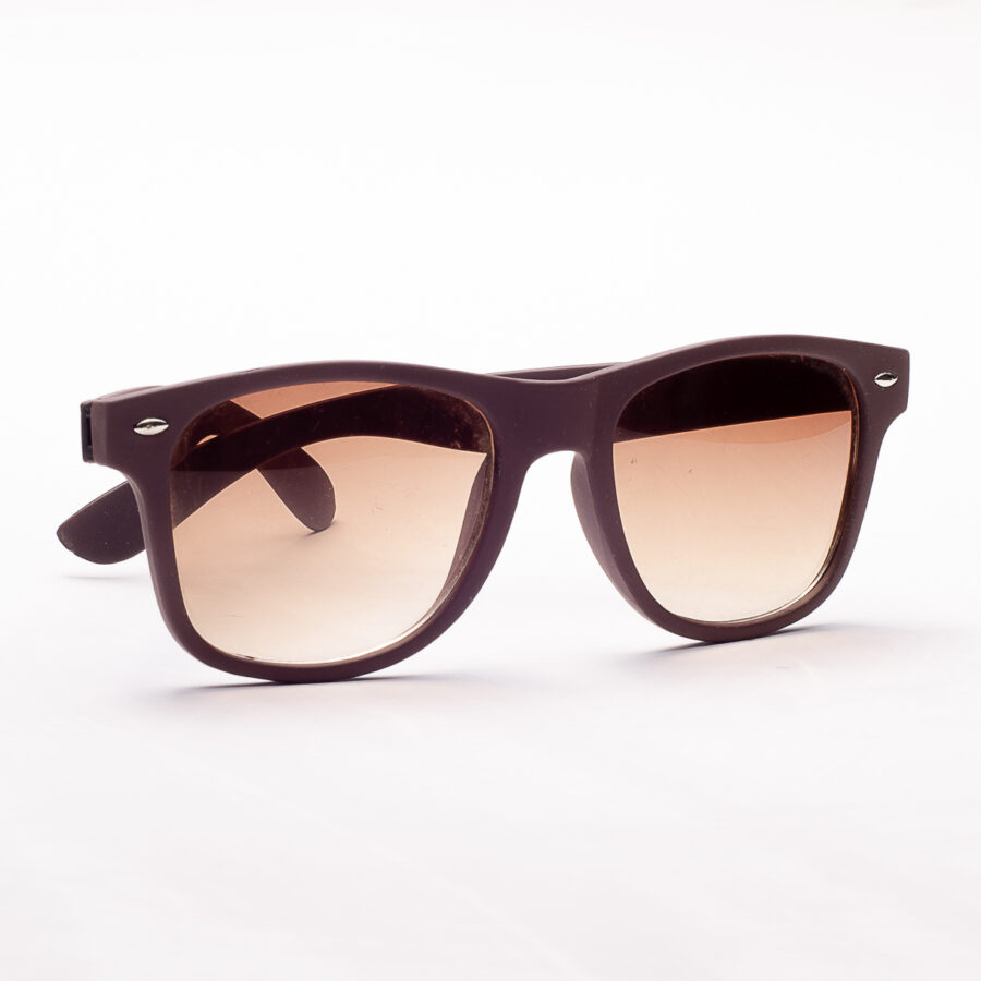 LENTES DE MODA MARCO MARRON OPACO Y VIDRIO DEL MISMO TONO - Imagen 2