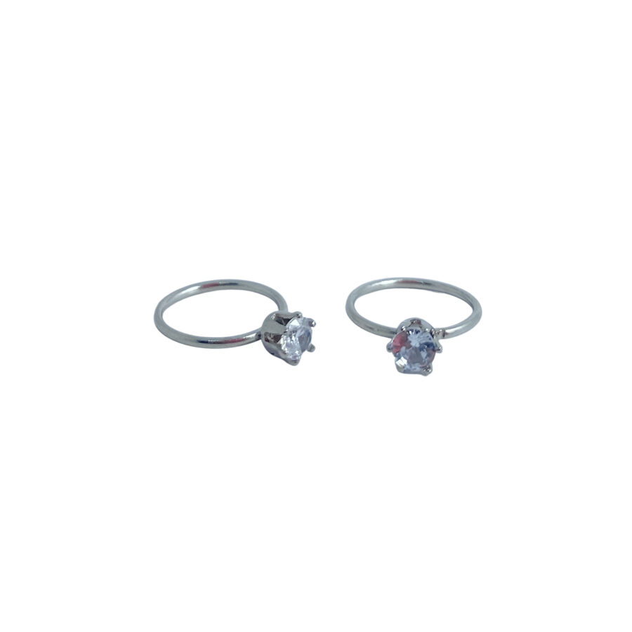 PIERCING ACERO QUIRURGICO CON CUBIC ENGARZADO - ACEPQ10