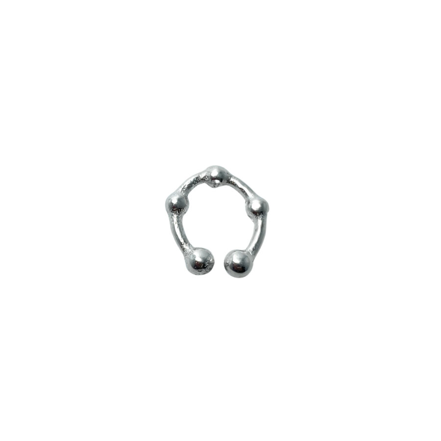 CU1048-CUFF DE PLATA 925 CON 5 BOLITAS