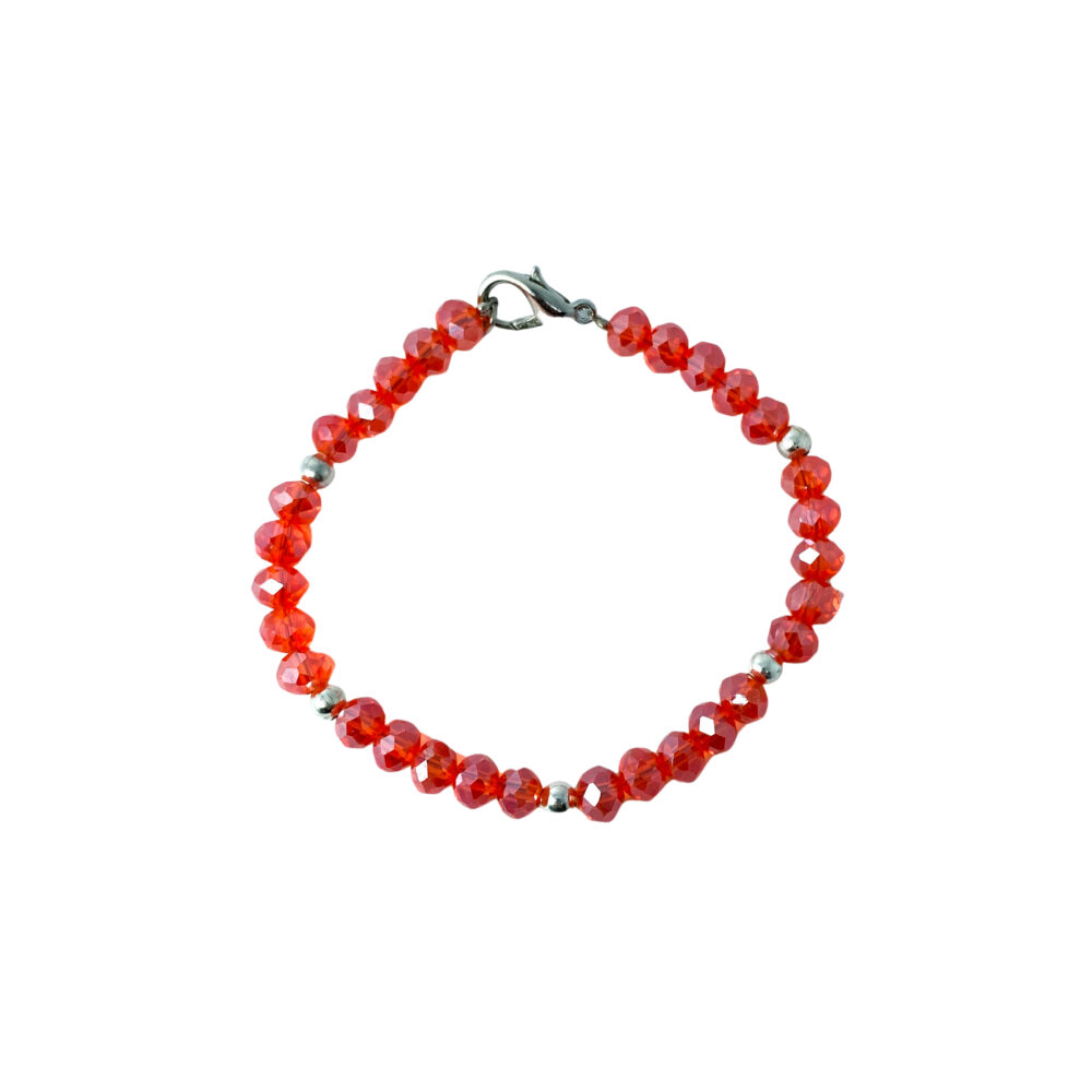 PBIJOU001- PULSERA BIJOU CON CRISTAL DE ROCA ROJA - Imagen 2