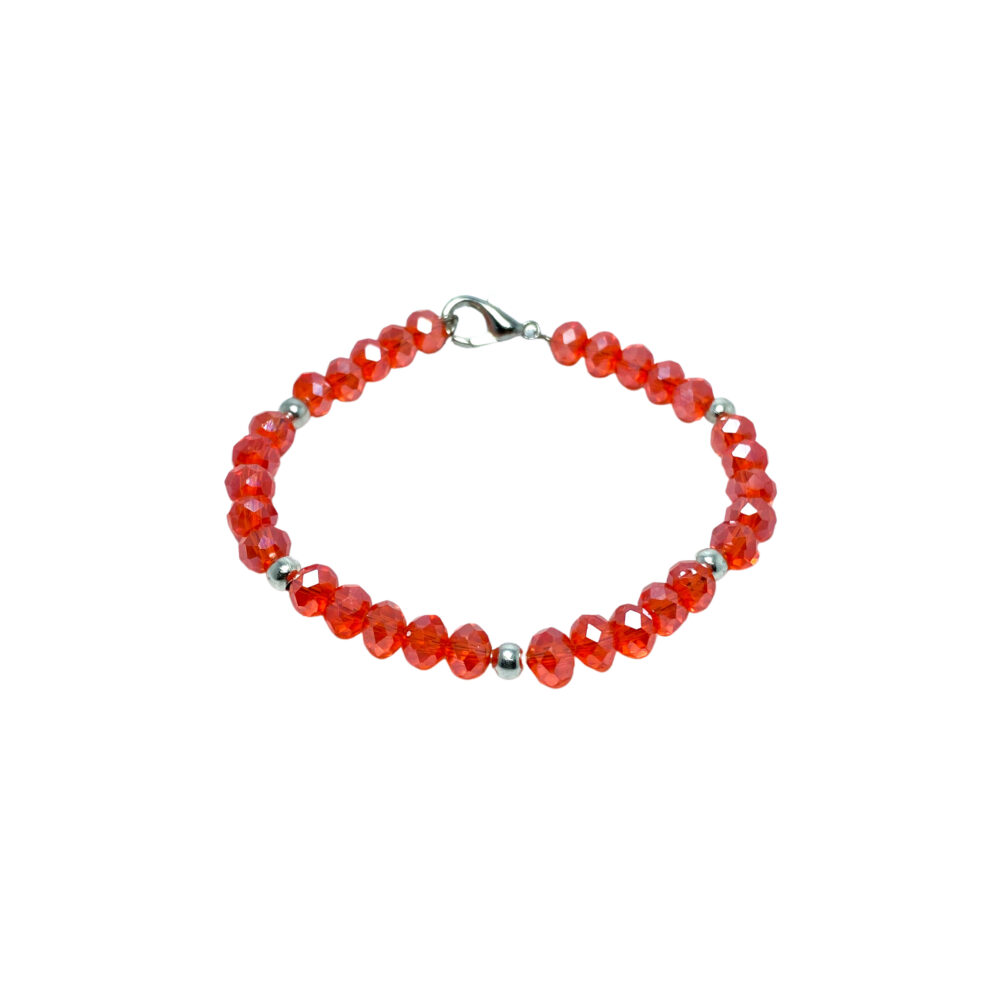 PBIJOU001- PULSERA BIJOU CON CRISTAL DE ROCA ROJA