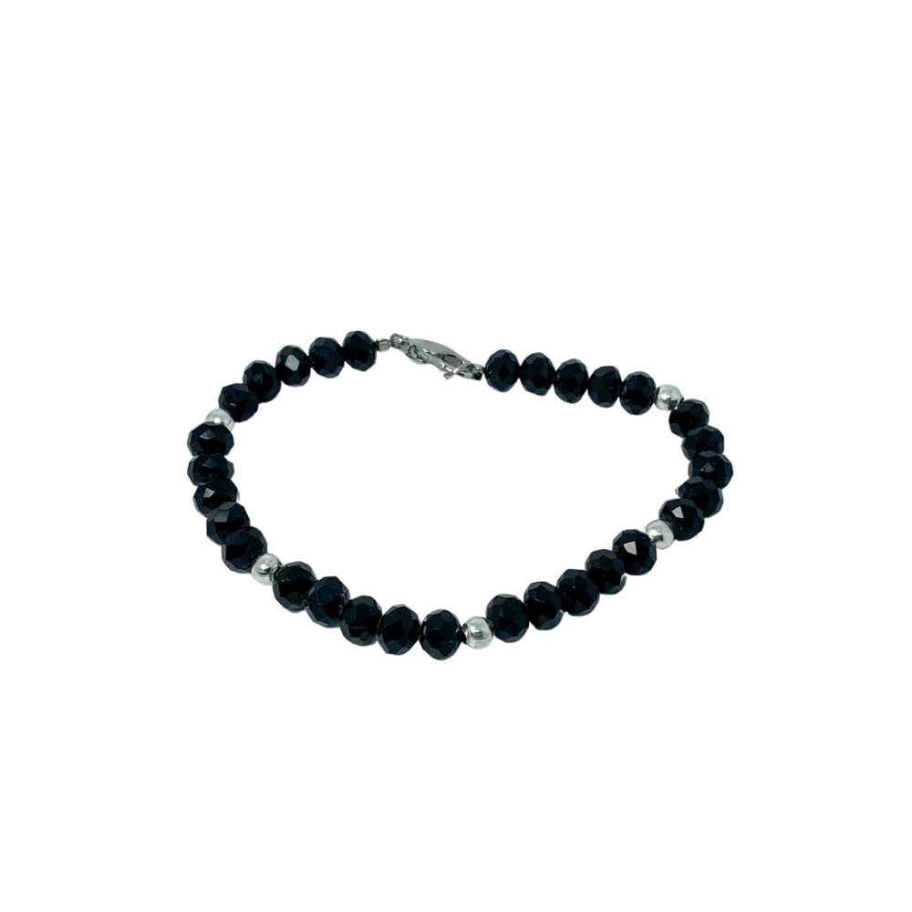 PBIJOU002- PULSERA BIJOU CON CRISTAL DE ROCA NEGRA