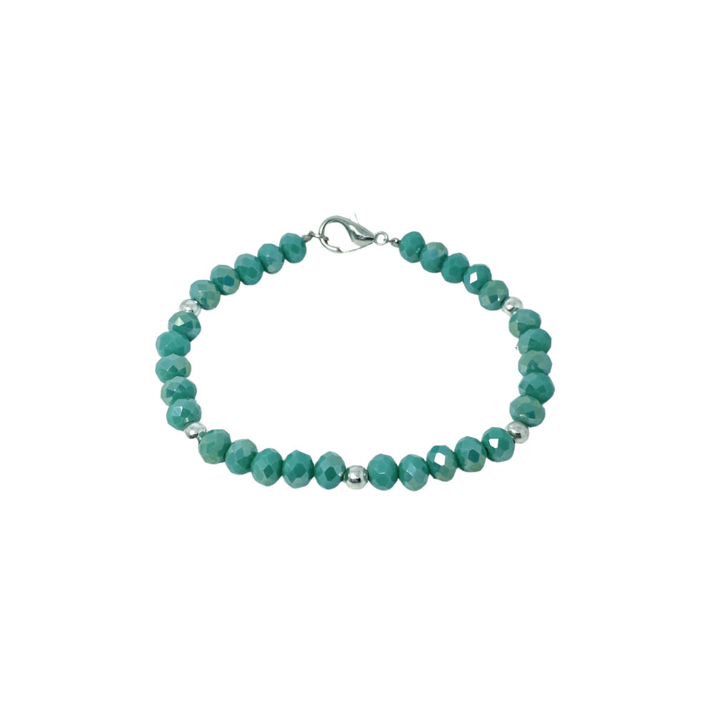 PBIJOU003- PULSERA BIJOU CON CRISTAL DE ROCA VERDE