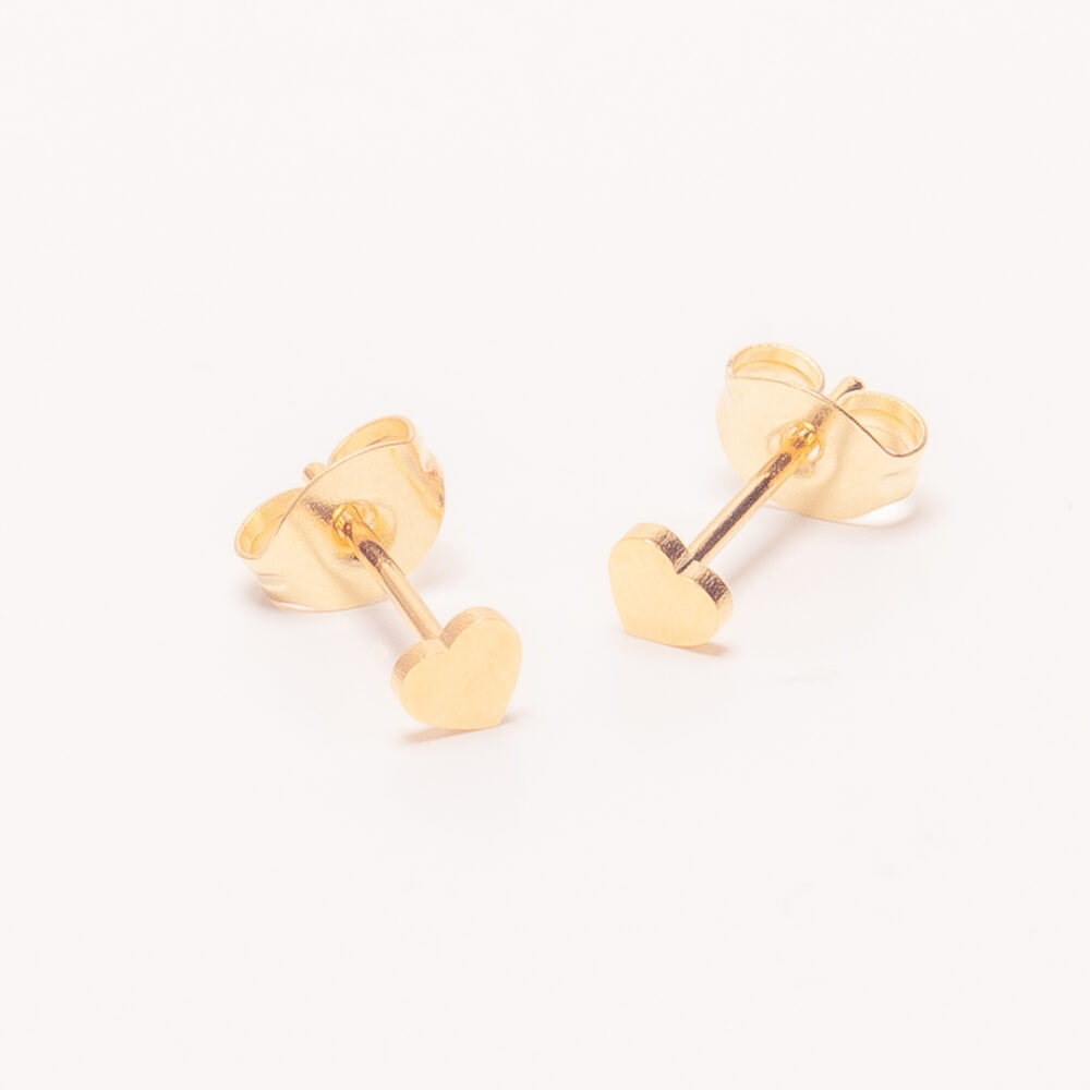 AROS PASANTES ACERO DORADO CORAZON MINI - ACEA904 - Imagen 2