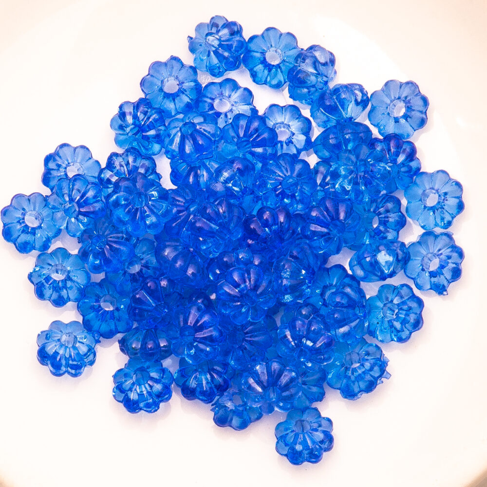 BOLITA CON FORMA DE FLOR AZUL X 10 GRAMOS