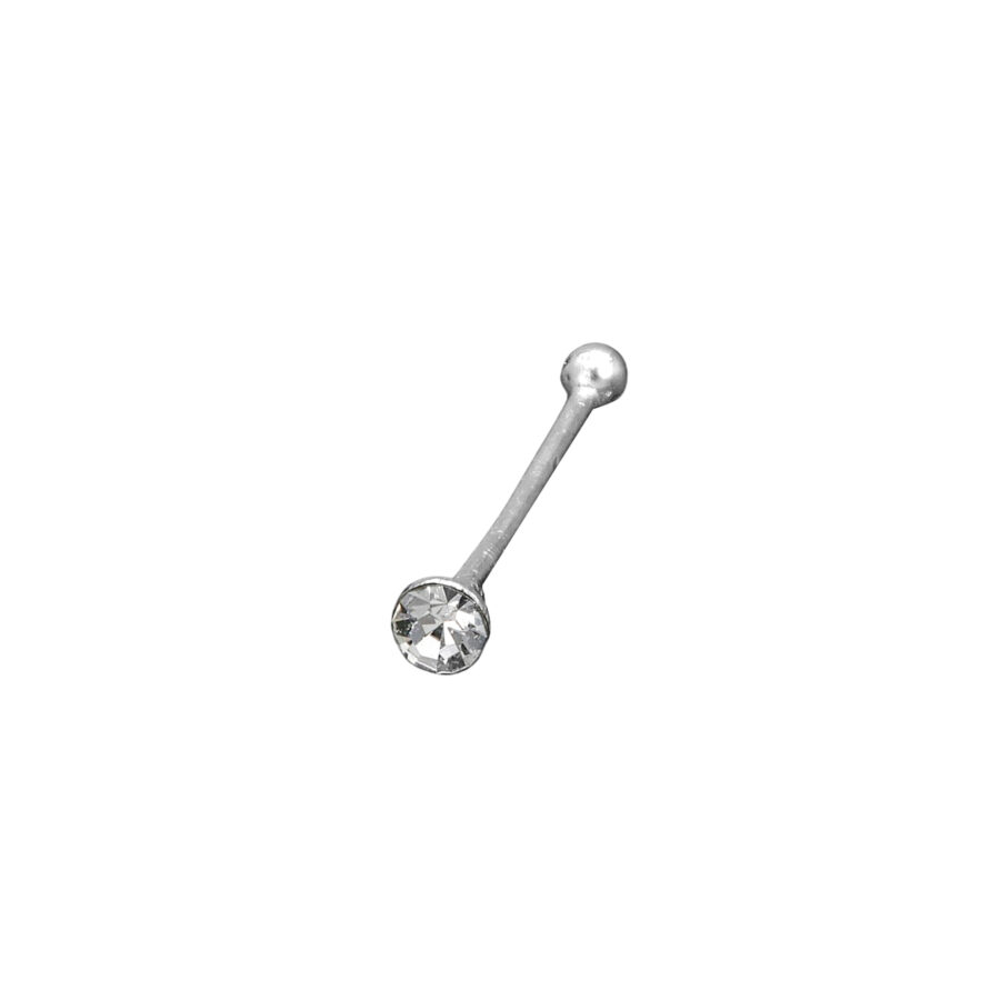 24U9-PIERCING DE PLATA 925 CON CUBIC PEQUEÑO