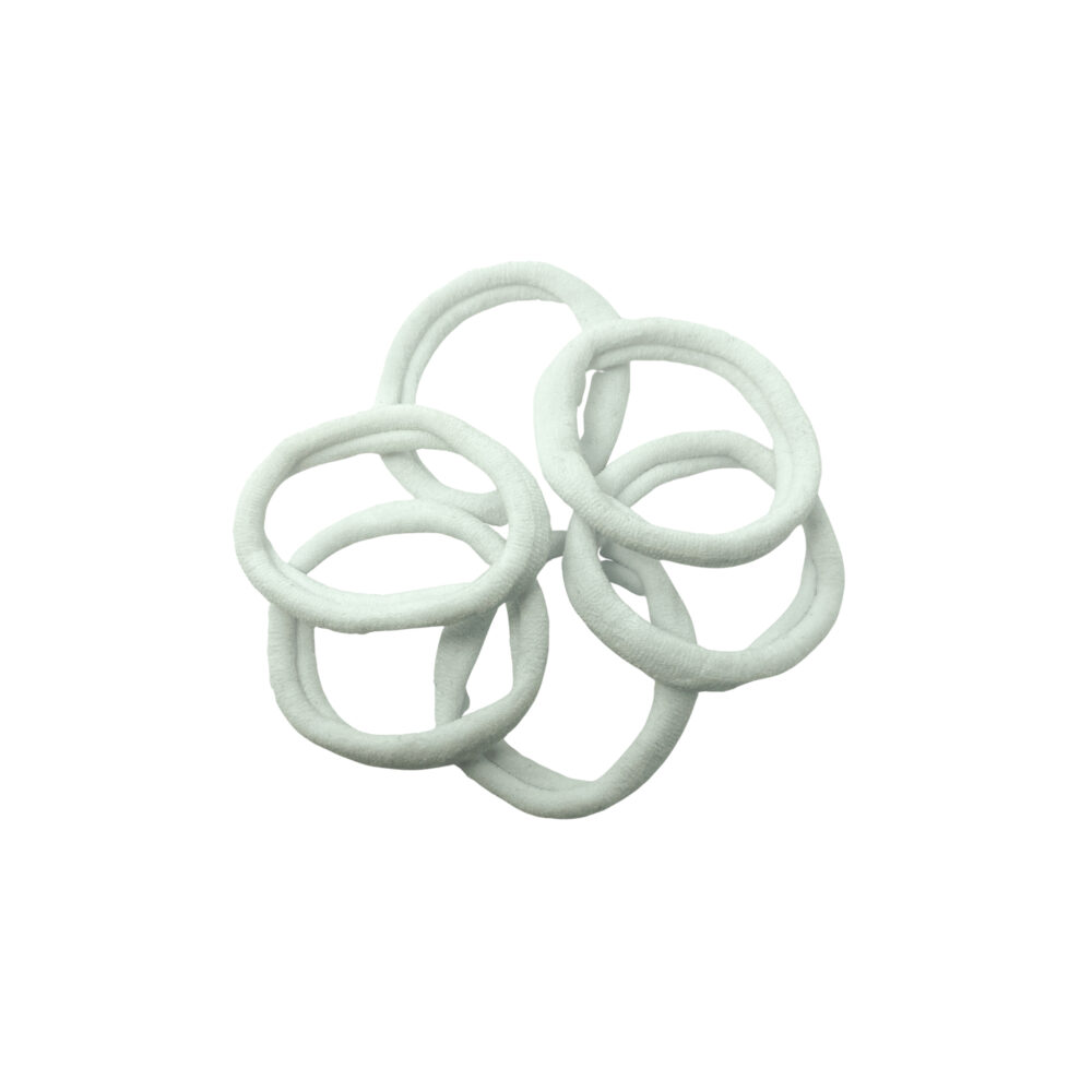 COL01 - COLITAS DEL PELO COLOR BLANCA X 6 UNIDADES