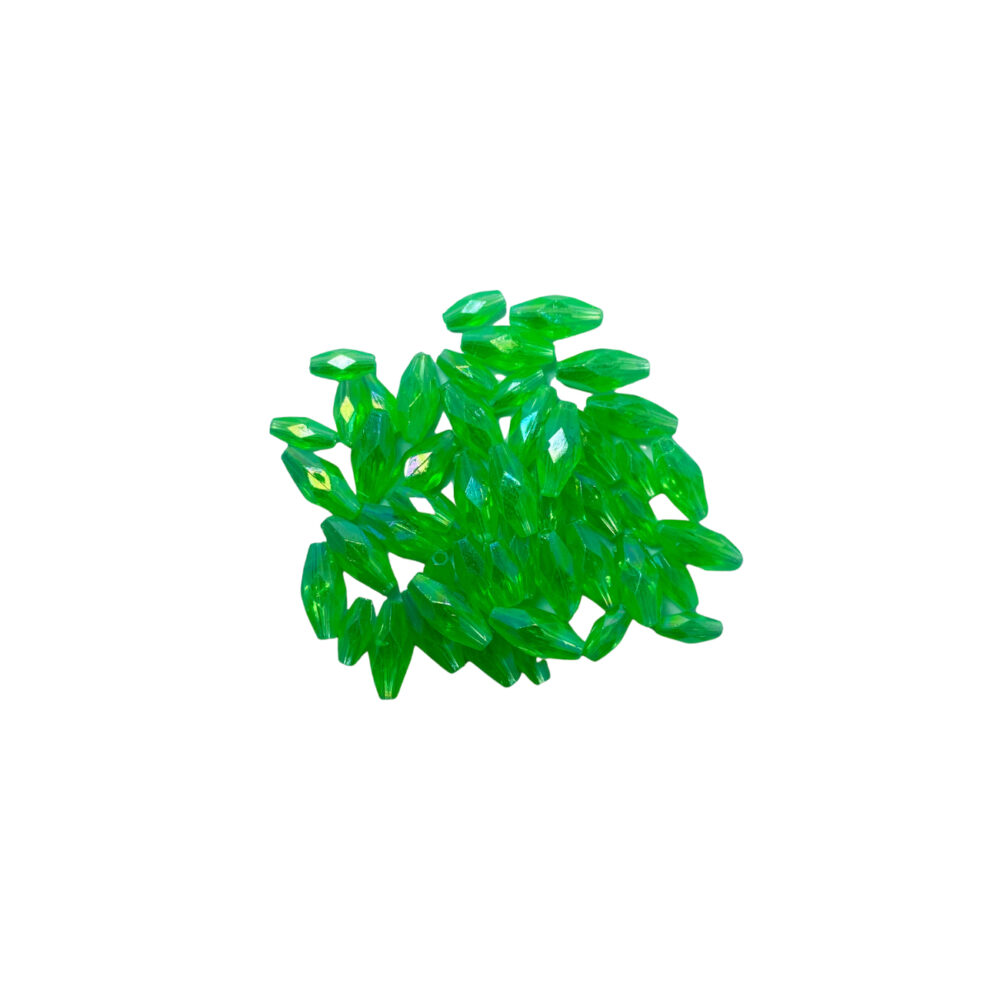 FAC6-B CUENTA ARROZ FACETADO VERDE X 10 GRAMOS X 10 GRAMOS