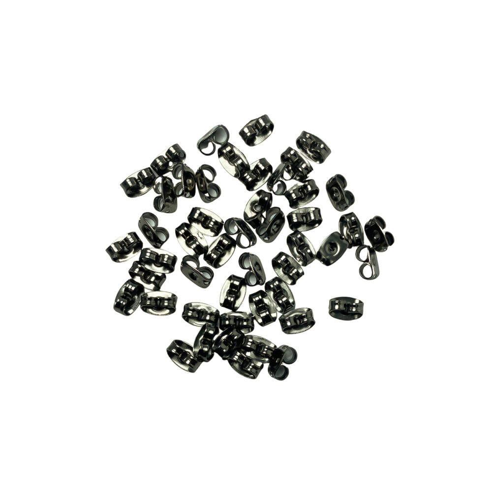 FRUF03 - TUERCA DE ARO MARIPOSA COLOR PELTRE X 10 GRAMOS