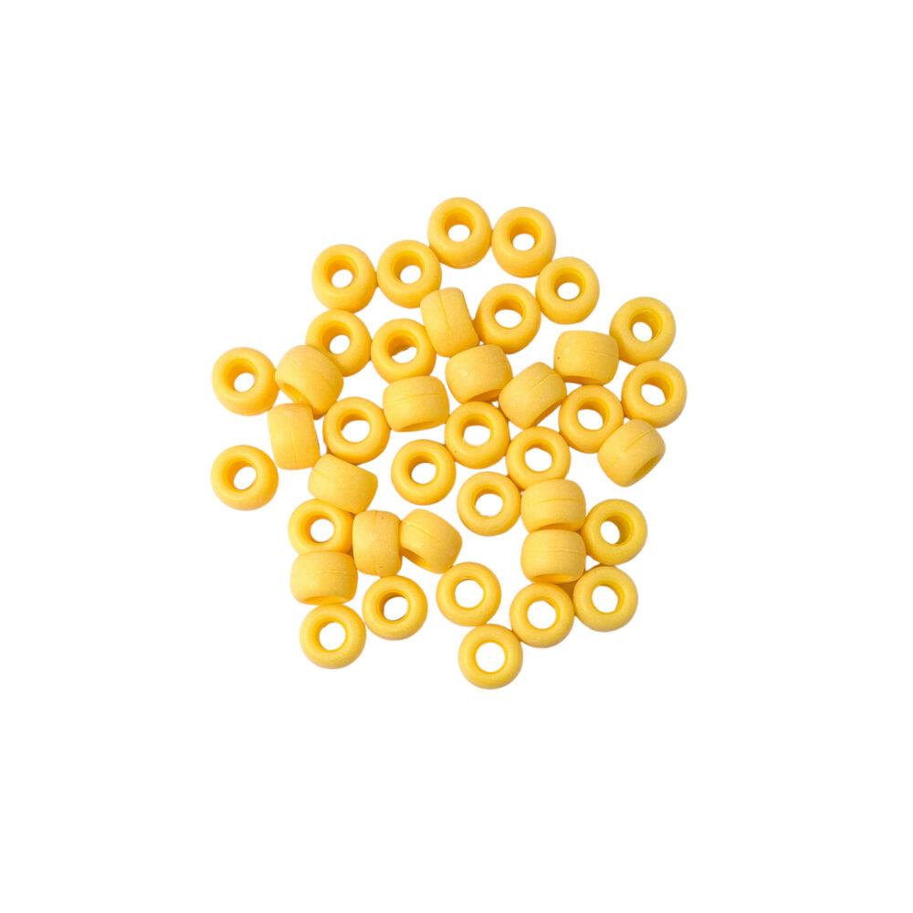 TRENP08 - CUENTA PLASTICA AMARILLA X 10 GRAMOS