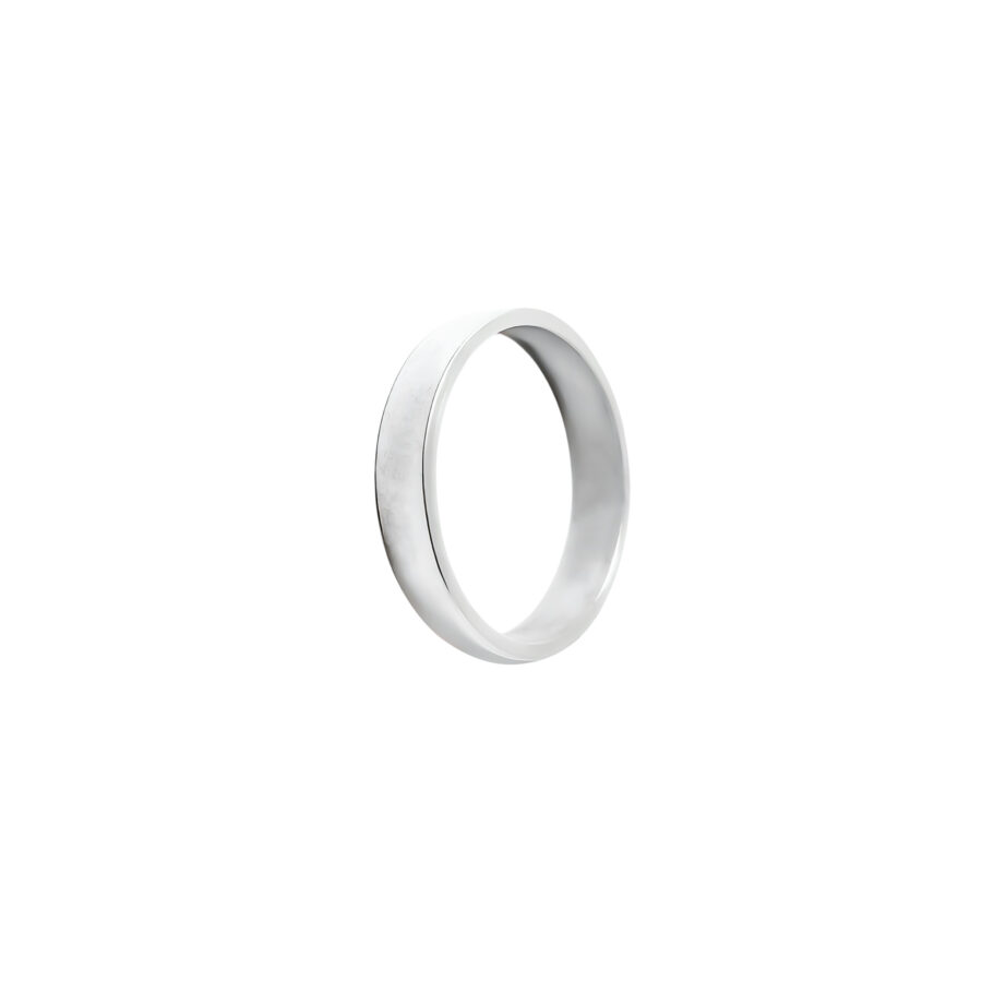 ANILLO ALIANZA DE PLATA 925 ACABADO LISO PLANO 5,5MM DE GROSOR