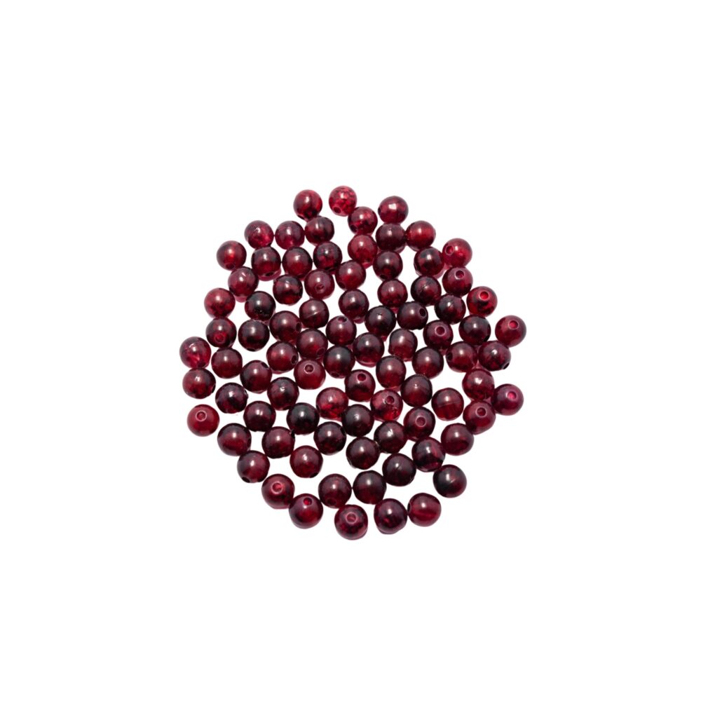 CUENTAS PLASTICAS BORDO X 10 GRAMOS N6-PL01AB