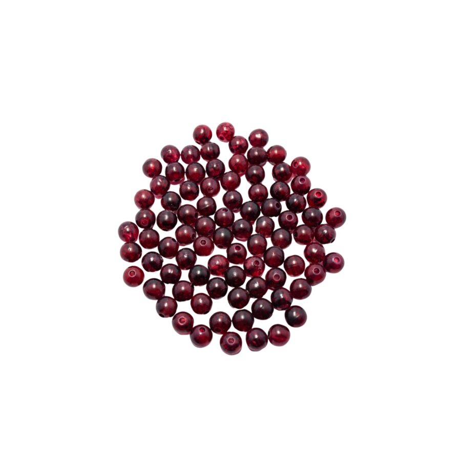 CUENTAS PLASTICAS BORDO X 10 GRAMOS N6-PL01AB