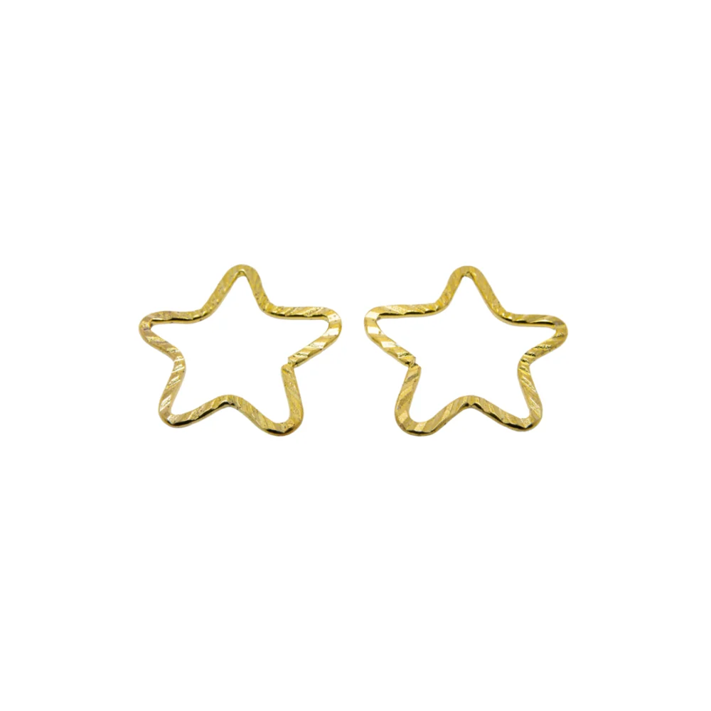 ARGOLLA DORADA EN FORMA DE ESTRELLA X 10 GRAMOS- ARG01