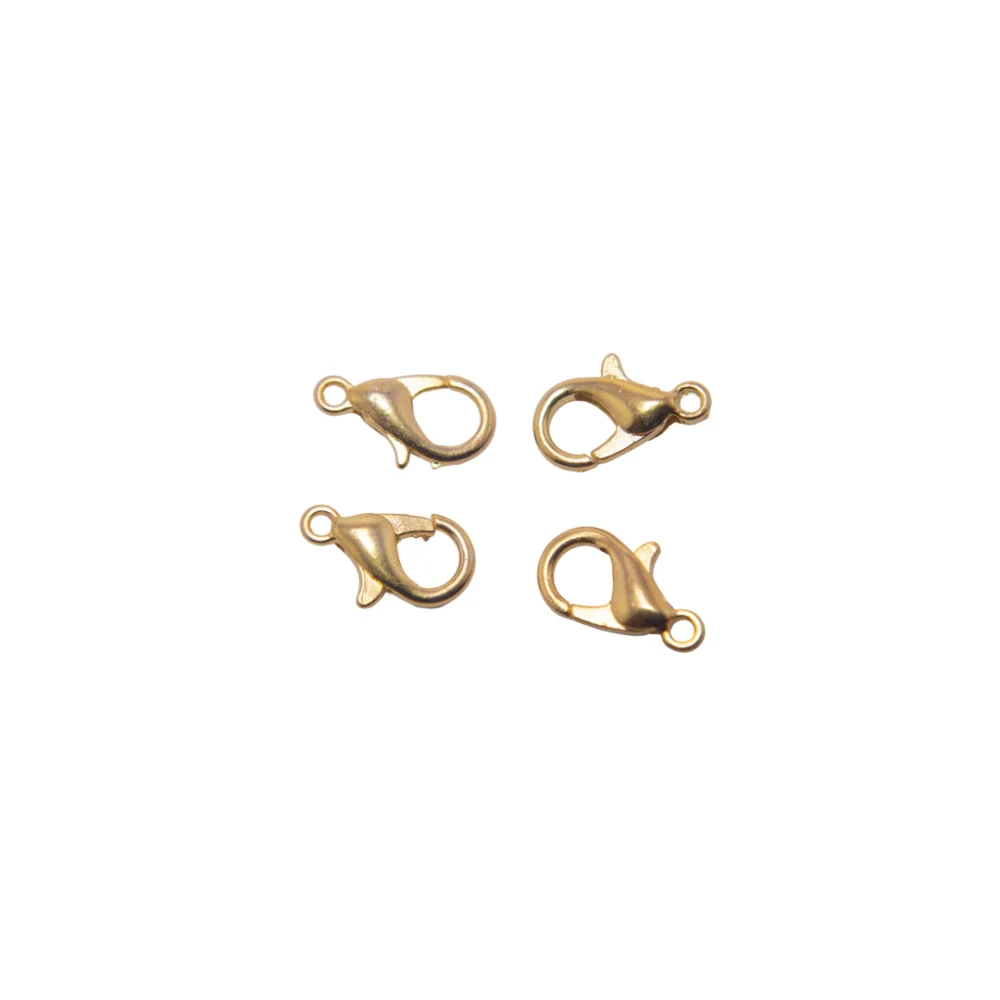 MOSQUETON DORADO 12MM X 10 UNIDADES- MOSQ01