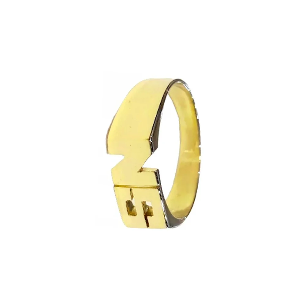 OR03- ANILLO DOBLE INICIAL ORO 18K