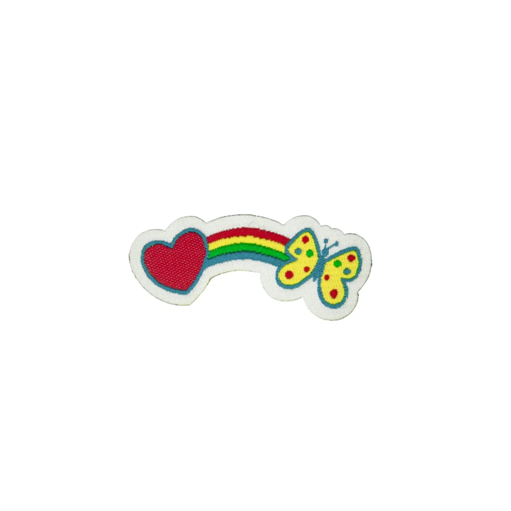 PARCHE TERMOADHESIVO CORAZON, ARCOIRIS Y MARIPOSA- 197P