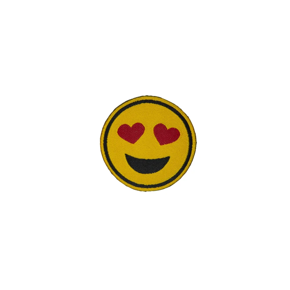 PARCHE TERMOADHESIVO EMOJI OJOS DE CORAZON - 2013P