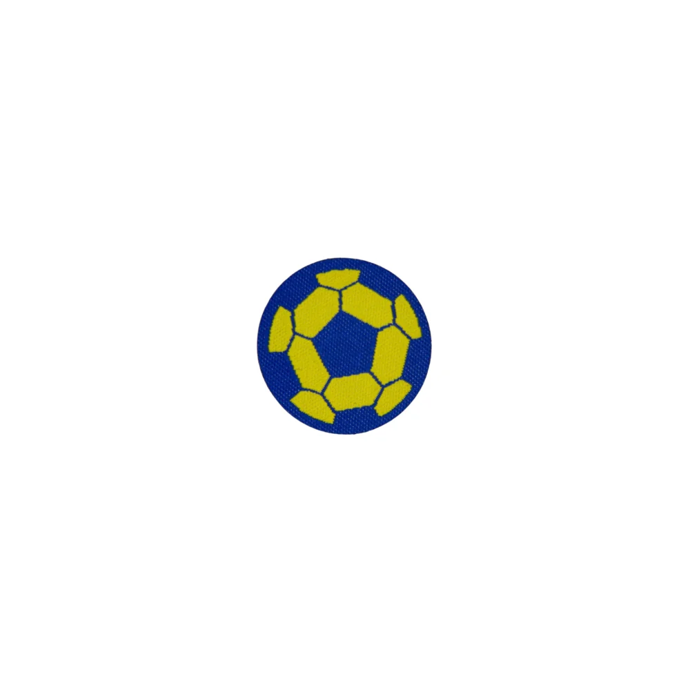 PARCHE TERMOADHESIVO PELOTA AZUL CON AMARILLO- 462P