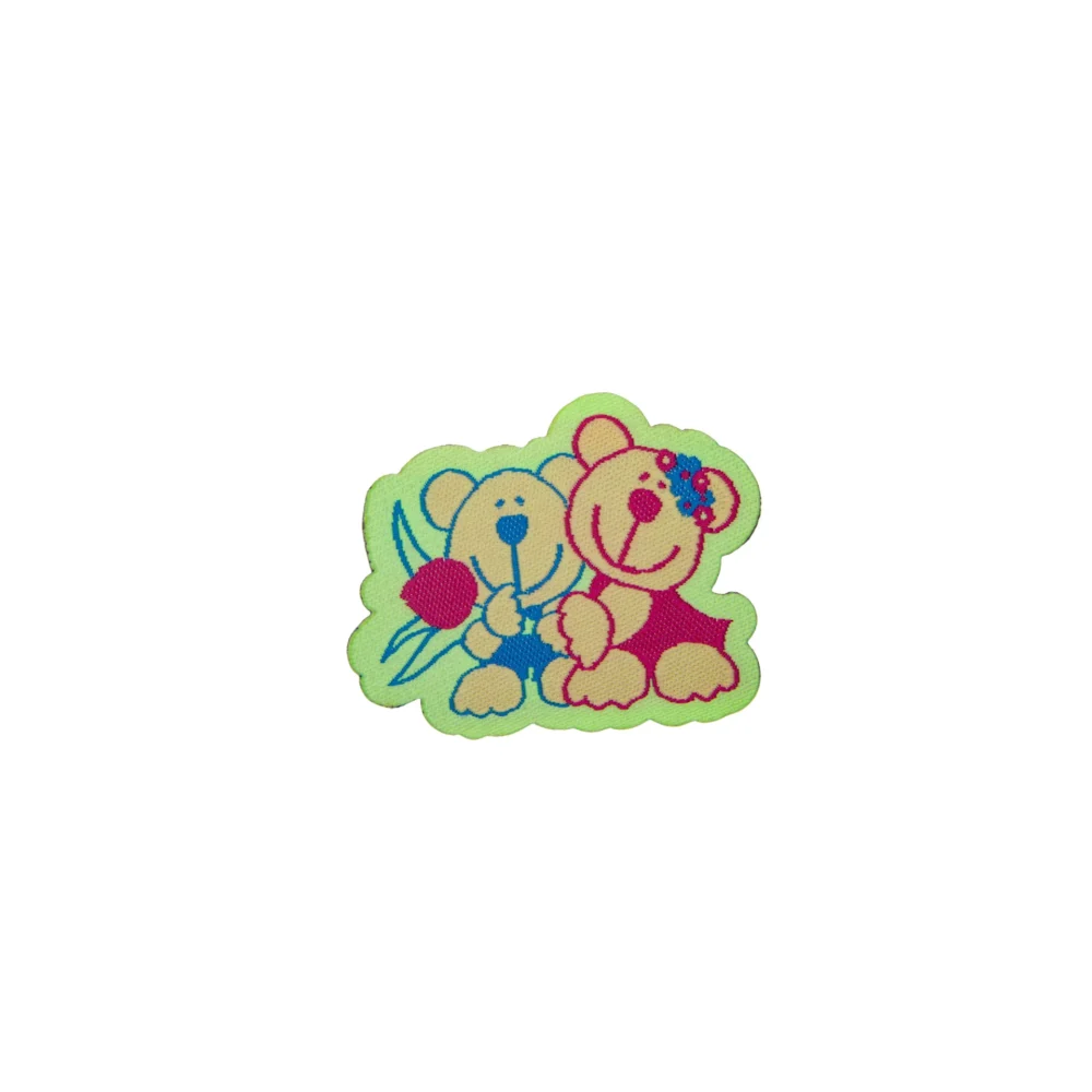 PARCHE TERMOADHESIVO OSOS AZUL Y ROSA- 588P