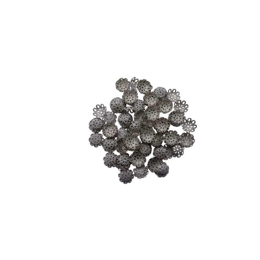 CALOTA PELTRE DE FLOR MEDIANA X 10 GRAMOS-A20