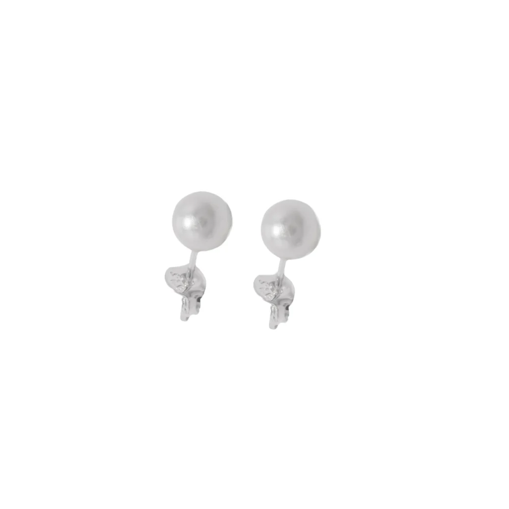 AROS DE PLATA 925 PERLA CHICA - A5665
