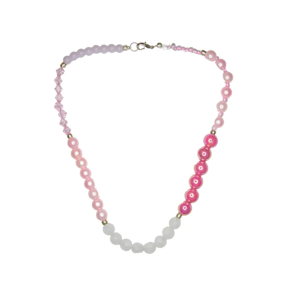 COLLAR DE BIJOU EN TONOS ROSAS- BIJ01
