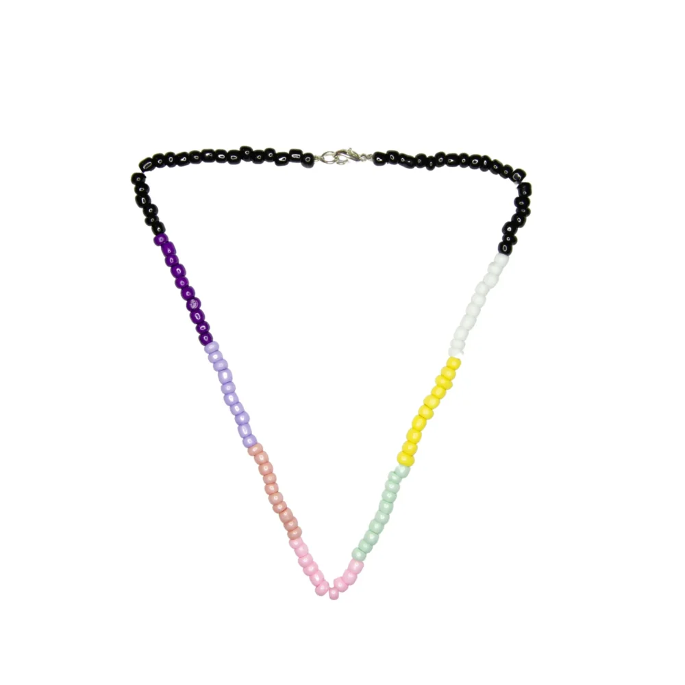 COLLAR DE BIJOU CON MOSTACILLONES DE COLORES- BIJ11