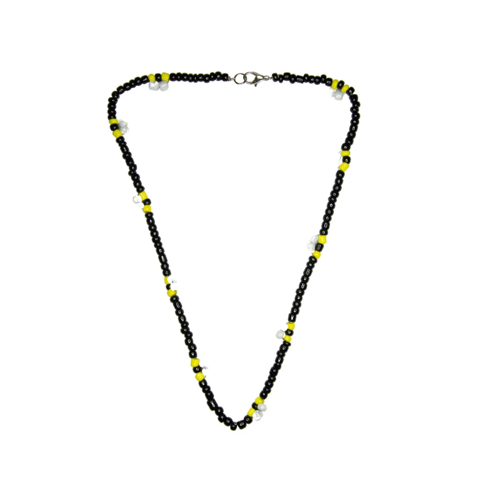 COLLAR DE BIJOU NEGRO CON ABEJAS- BIJ16