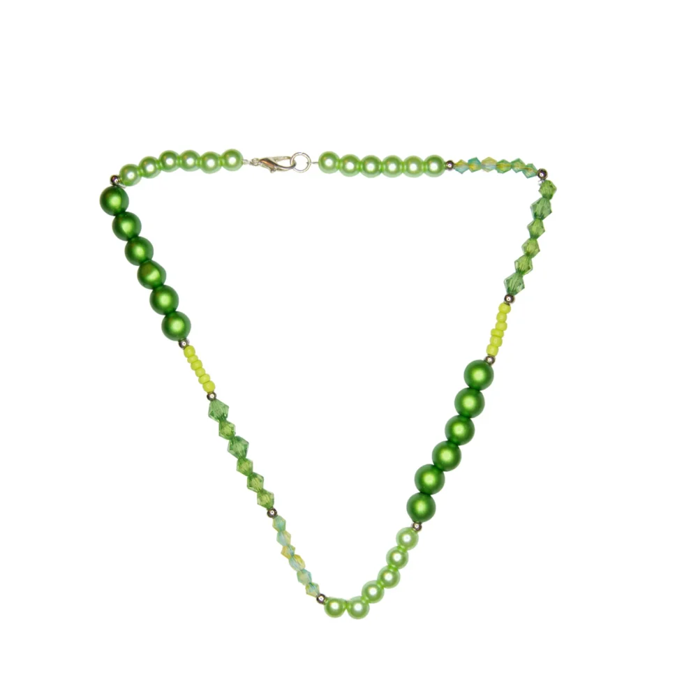 COLLAR DE BIJOU EN TONOS VERDES- BIJ17