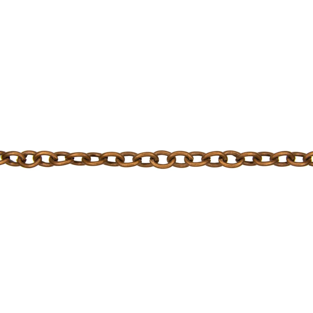 CADENA POR METRO COBRE ESLABON ANCHO X METRO- CAD10