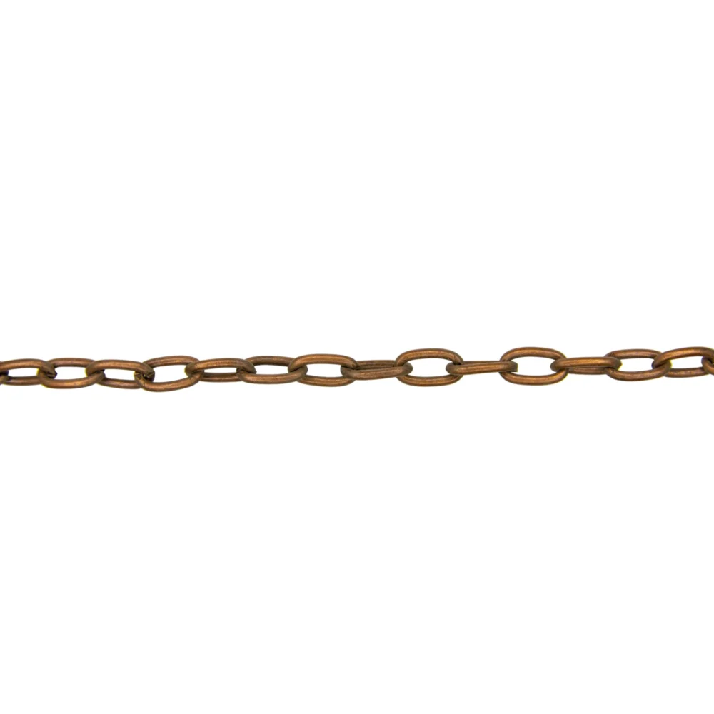CADENA POR METRO BRONCE ESLABON RECTANGULAR- CAD28