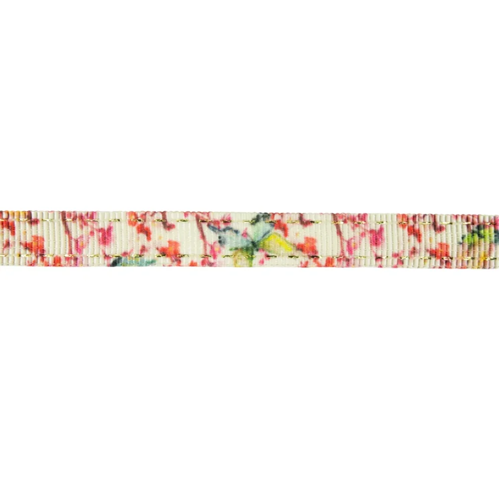 CINTA GROSS NATURAL ESTAMPA FLORAL X METRO- CIN601
