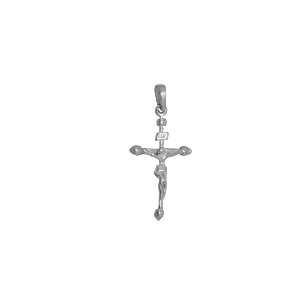DIJE PLATA 925 CRUZ MEDIANA CON JESUS -D2442