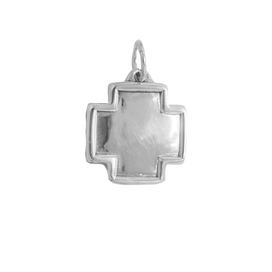 D3007- DIJE PLATA 925 INFLADO CRUZ DEL EQUILIBRIO