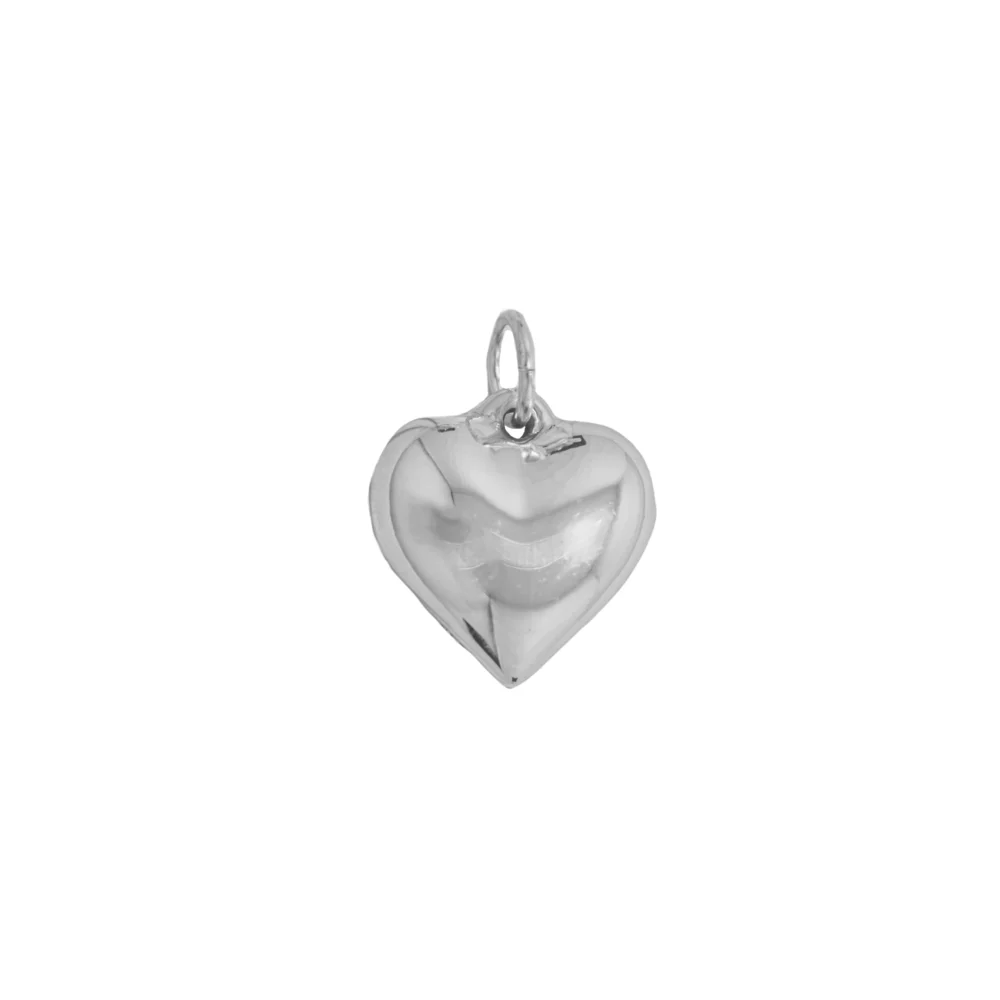 D3011- DIJE PLATA 925 INFLADO CORAZON LISO