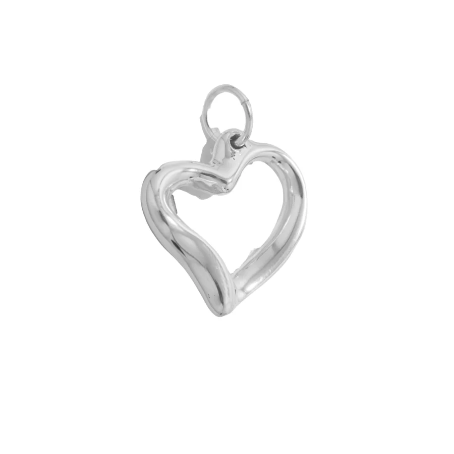 D3021- DIJE PLATA 925 INFLADO CORAZON LISO