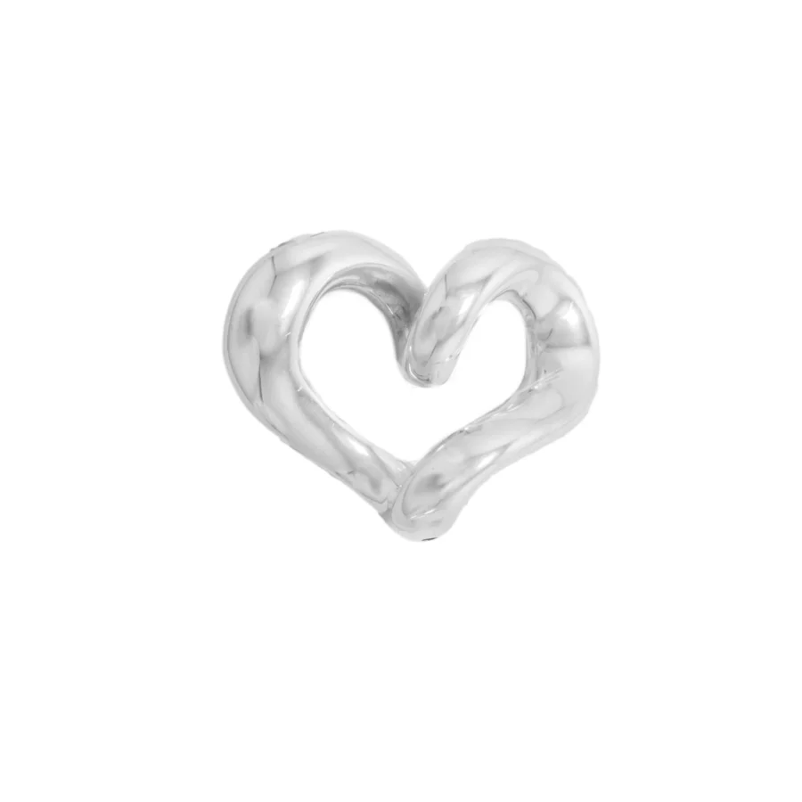 D3027- DIJE PLATA 925 INFLADO CORAZON LISO