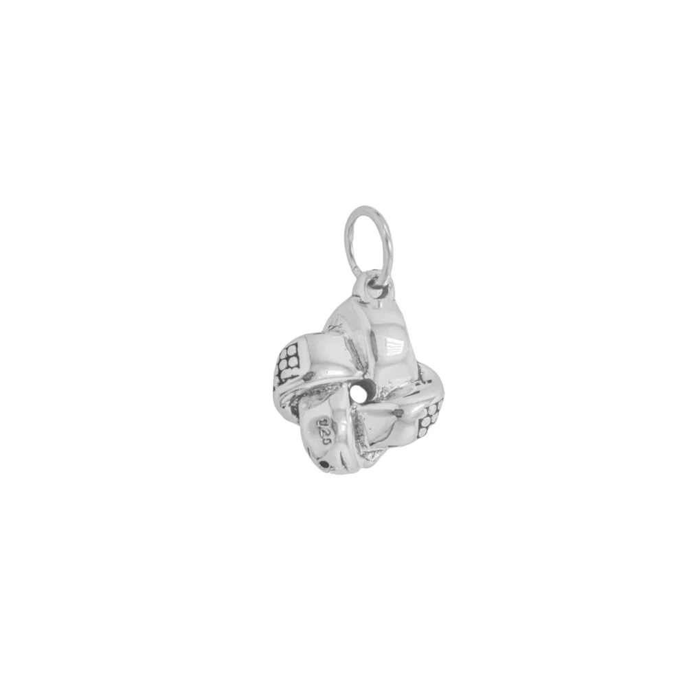 D3057- DIJE PLATA 925 INFLADO LAZO ENTRELAZADO