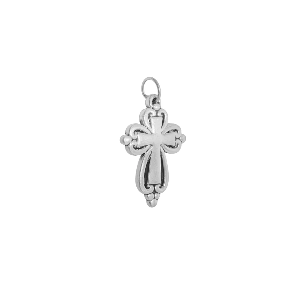 DIJE DE PLATA 925 CRUZ INFLADA LABRADA - D91