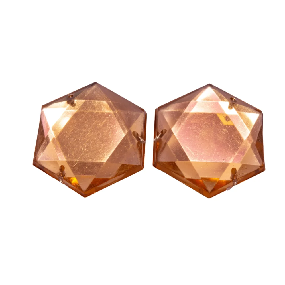 GEMA HEXAGONAL COLOR COBRE 3CM X 2 UNIDADES-GEM20