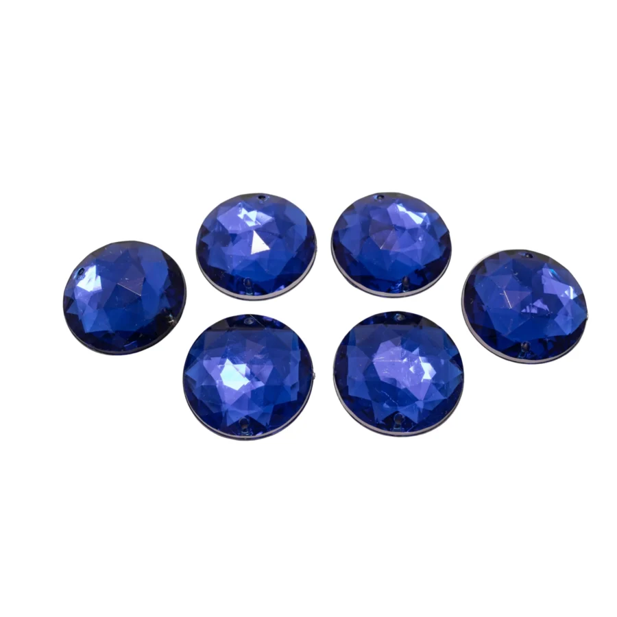 GEMAS AZUL FRANCIA REDONDAS 2,2CM X 6 UNIDADES-GEM21