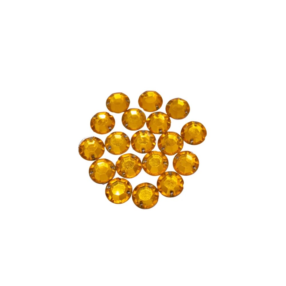 GEMAS DORADAS REDONDAS 1CM X 10 UNIDADES-GEM26