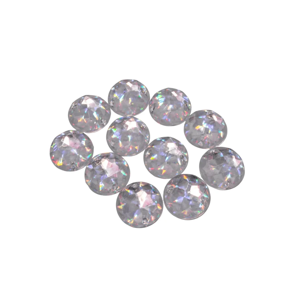 GEMAS PLATEADAS TORNASOLADAS X 10 UNIDADES-GEM56