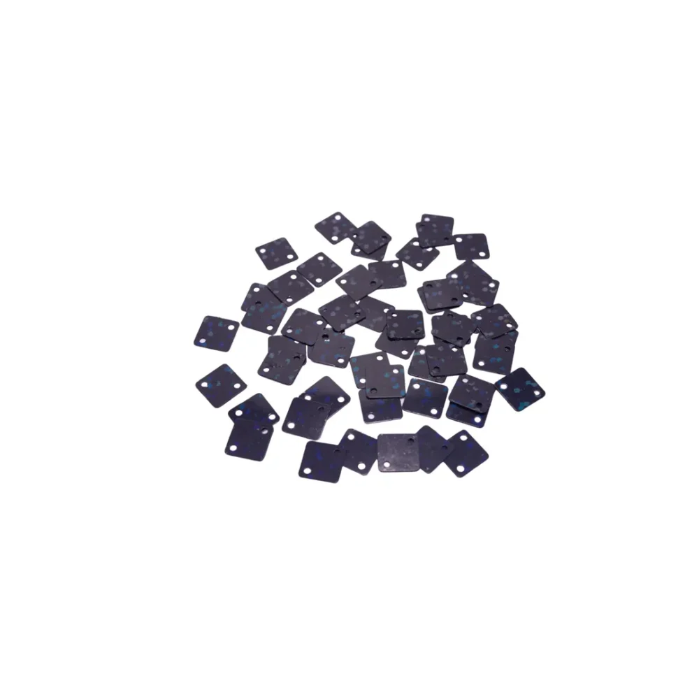 LENTEJUELA NEGRA EN FORMA DE CUADRADO X 10 GRAMOS -LENT09